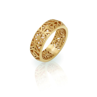 Azulejo | Slim Ring Silver 925 Gold-Plated