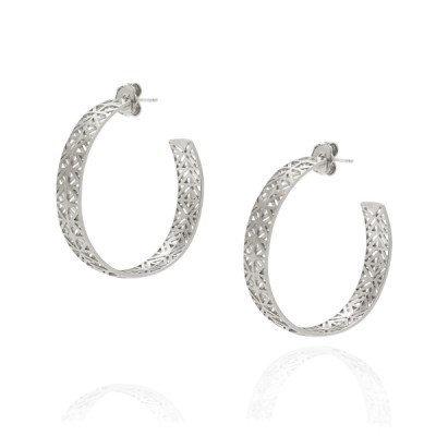 Azulejo | Hoop Earrings 925 Silver