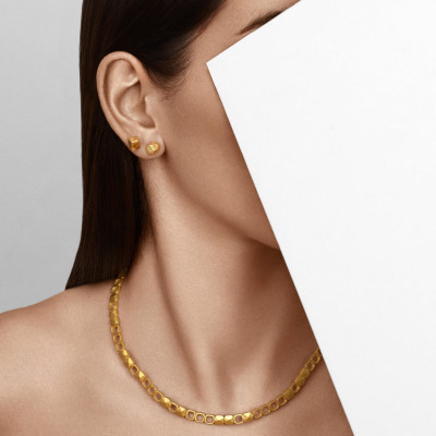 Calçada | Choker Necklace Silver 925 Gold-Plated