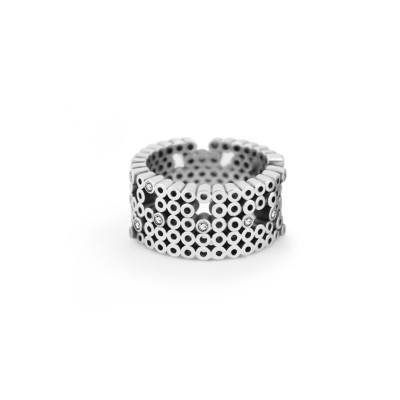 Tube | Bold Ring Silver 925 25 CZ