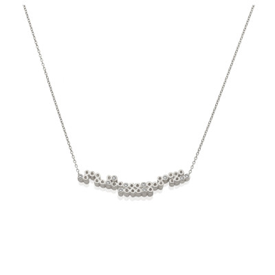 Tube | Slim Necklace Silver 925 10 CZ