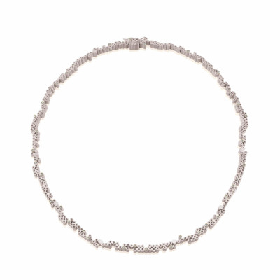 Tube | Choker Necklace Silver 925 33 CZ