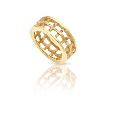 Douro | Anel Slim Plaqueado a Ouro 11 CZ