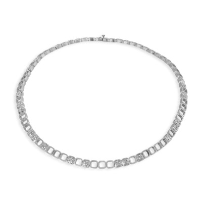 Calçada | Choker Necklace Silver 925 81 CZ