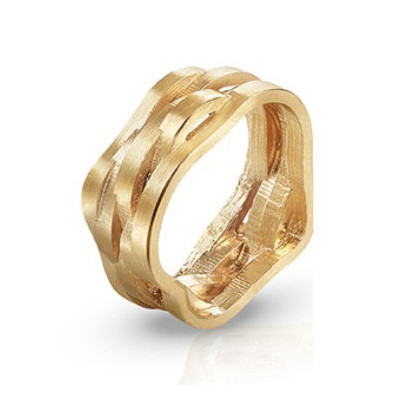 Mar | Anel Slim Prata 925 Plaqueado a Ouro