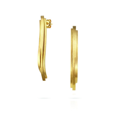 Mar | Brincos Prata 925 Plaqueados a Ouro