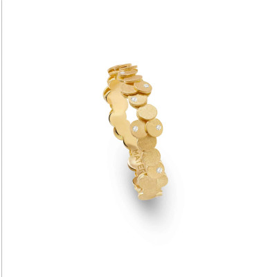 Gold Scales | Ring 19.2kt White Gold and Diamonds