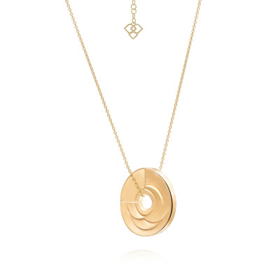 Camélias | Open Petal Pendant Necklace Silver 925 Gold-Plated