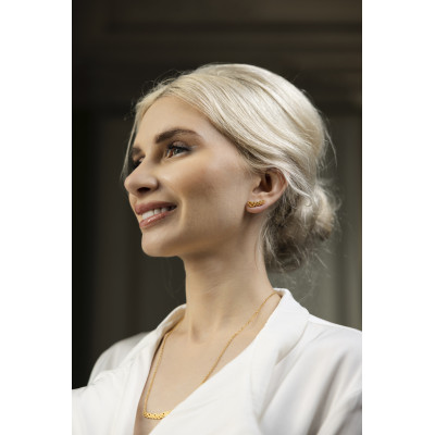 Labirinto | Colar Prata 925 Plaqueado a Ouro