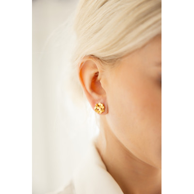 Ordem & Caos | Brincos Círculo Mini Prata 925 Plaqueados a Ouro